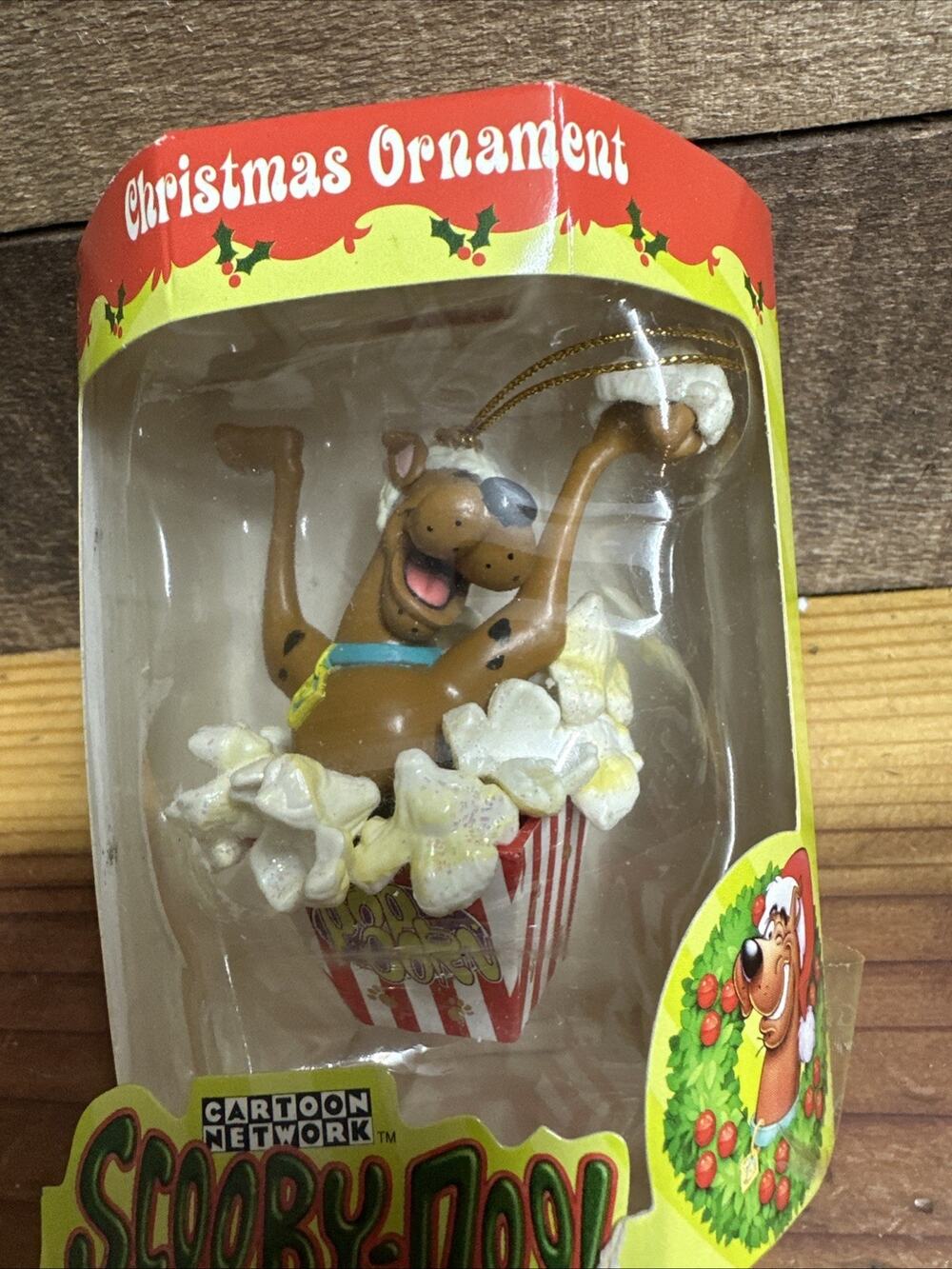 Scooby Doo! Popcorn Christmas Ornament WB Cartoon Network Trevco In Box